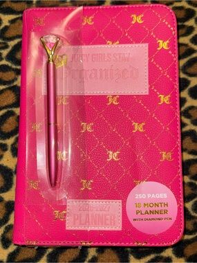 New Juicy Couture Hot Pink & Gold “Juicy Girls Stay Organized” 2026–2027 Planner
